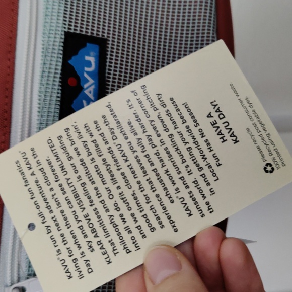 NWT Kavu Delray Beach Cool Aqua crossbody bag - Picture 2 of 13